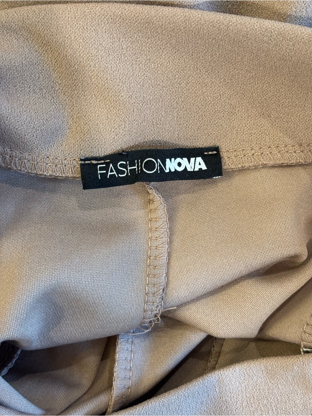 Fashion Nova High-Rise Wide-Leg Pants in Dusty Mauve - Picture 5 of 6